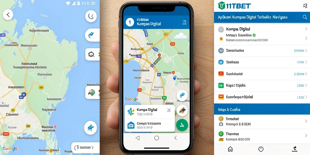 Tampilan antarmuka aplikasi Kompas Digital 11TBET yang modern dan user-friendly.