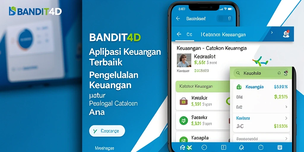 Screenshot aplikasi BANDIT4D menampilkan antarmuka Catatan Keuangan yang intuitif.